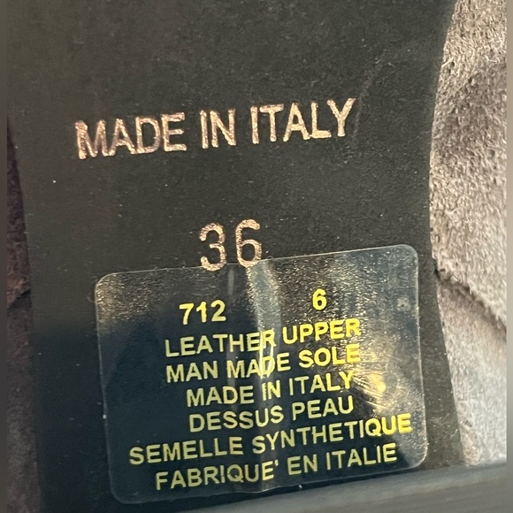 Gray Suede Ankle Boots - Picture 7 of 7